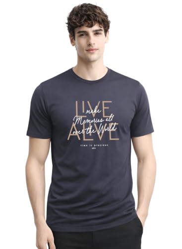Image of ADRO Printed Tshirt for Men | Cotton Printed T-Shirt | Regular Fit Casual Mens T-Shirts | Premium Summer Tshirts