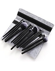 Professional Makeup Brush Cosmetics Set with Long Handle Premium Natural Soft Synthetic Fiber for Powder, Foundation, Blush, Concealer, Eye Shadow, Eyeliner, Angled brush Lip, etc (15pcs Brhsh Set)