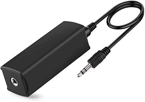 LYX Ground Loop Noise Isolator [Completely Remove The Noise During Music Playback] car Audio, Cable Separator, Noise Filter, Home Audio (with 3.5mm Audio Cable).