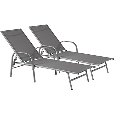 Harbour Housewares Adjustable Garden Sun Loungers Cover