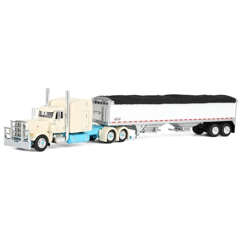 First Gear DCP 1/64 Peterbilt 389 Semi Truck with Wilson Pacesetter Grain Trailer Capitola Trucking 60-2207