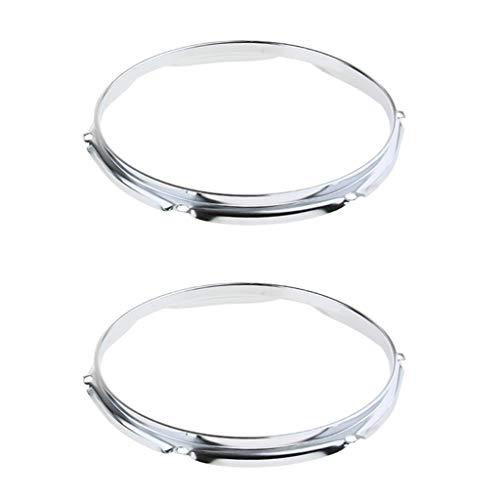 Aros para Bombo y Caja de Batería, 1 Par, Hierro, 10 o 14 Pulgadas, 6 u 8 Agujeros miniatura 1