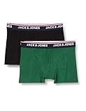 JACK & JONES Herren Jactencel Trunks 2 Pack Black Green Boxershorts, L