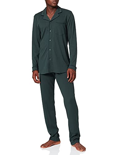 Schiesser Pyjama Lang Set di Pigiama, Verde, 52