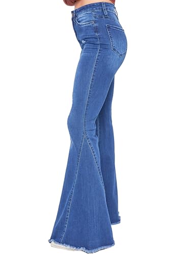 YMI Womens Jeans Gigi High-Rise Extreme Fit & Flare, N1860, 5 Blue2