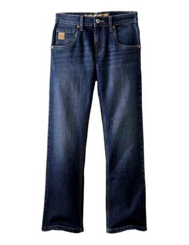 Cinch Western Jeans Boys Slim Fit Straight 5 Slim Dark Wash MB16741006