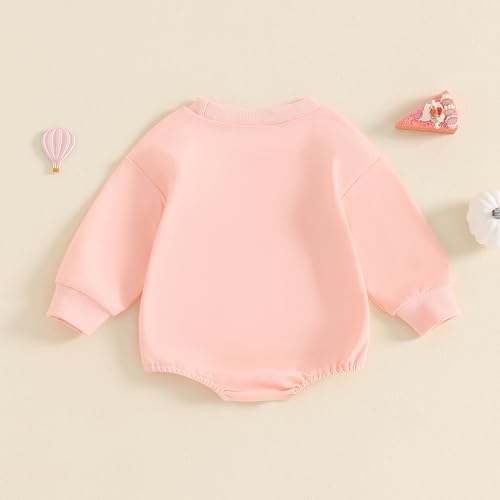 Baby Girl Halloween Outfit Ghost Crewneck Long Sleeve Sweatshirt Romper Oversized Sweater Fall Clothes3