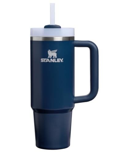 Image of STANLEY Quencher H2.0 Tumbler with Handle and Straw 30 oz | Flowstate 3-Position Lid | Cup Holder Compatible for Travel | Insulated Stainless Steel Cup | BPA-Free | Dark Navy