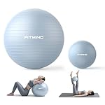 FITMIND Exercise Balls Set 22-30 Inch & 9 Inch, Small Pilates Ball with Pump, Pregnancy Ball for Women, Yoga Balls for Exercise, Small Exercise Ball for Between Knees, Stability, Physio