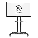 NB North Bayou ブラック テレビスタンド 32~75インチ対応 耐荷重45.5 kg VESA 200×200-600×400mm 可傾式 フロアマウント AVA1500-60-1p 1 AV shelf