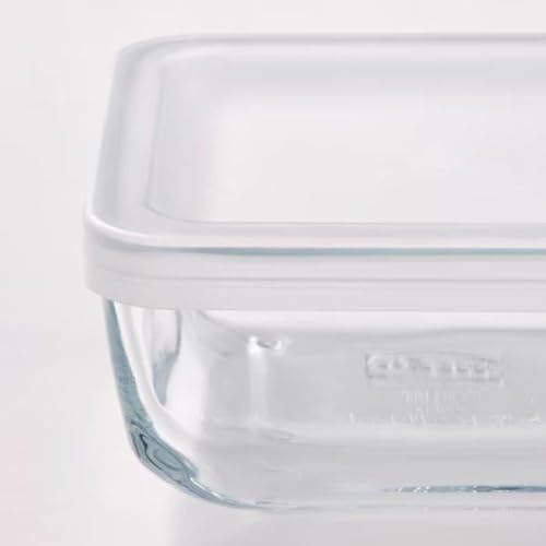 Image of Ikea BESTAMMA Food container with lid, glass, 0.5 L