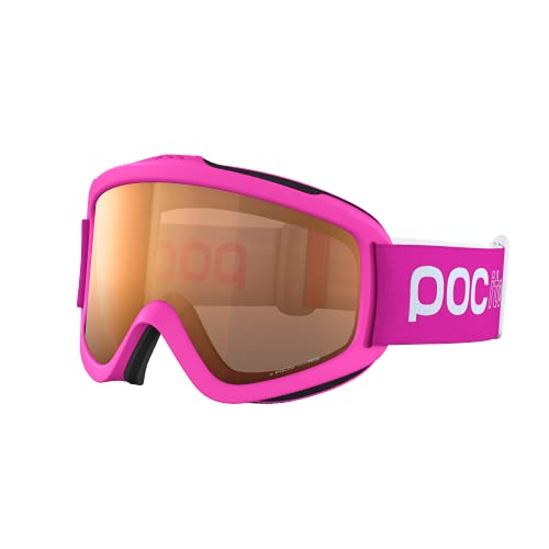 POC Pocito Iris, Maschera da Sci Alpino Unisex Bambini, Fluorescent Rosa, Taglia Unica