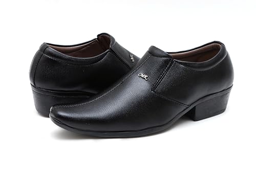 Image of SIR CORBETT Men's Synthetic Leather Height Increasing Slip on Moccasin Formal Shoes