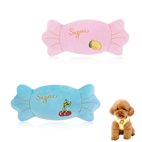 Juguete mordible para perros 2 unidades color caramelo