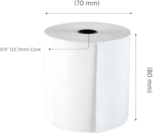 Papel térmico sin BPA de 3 1/8 para tickets duraderos y legibles 3