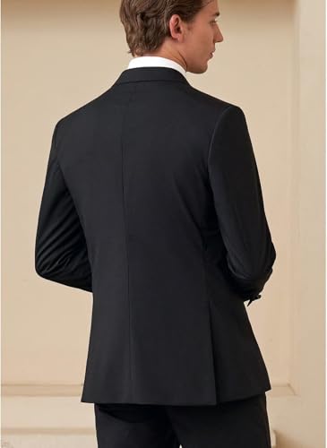 Men's Suit Set Classic Slim Fit Two Piece Wedding Groom Tuxedo Suit4