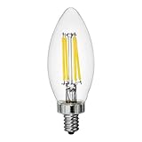 GE Refresh 3-Pack 60 W Equivalent Dimmable Daylight B12 LED Light Fixture Light Bulbs Decorative...