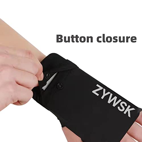 Zywsk Wrist Cell Phone Holder For Running, Phone Armbands, Wrist Wallet For Men And Women, Iphone Armbands, Wrist Strap, Running Band For Workout, Outdoor, Sports, Small Items (M) #TOP2