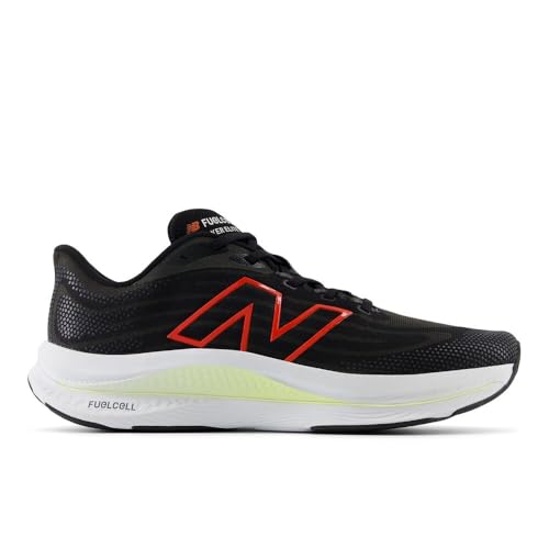New Balance New Balance Men's FuelCell Walker Elite V1 Walking Shoe, Black/Neo Flame/Limelight, 8.5 M