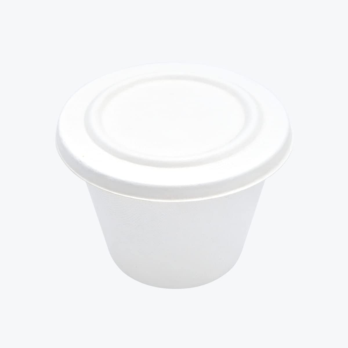 4.5 Inches Disposable Food Serving Bowl Lids| Heavy-Duty,100% Biodegradable | Made of Plant Based Sugarcane Fibers | Compostable lids for hot and cold Meals | Pack of 600