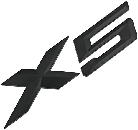 Wonea X5 Painted Trunk Emblem Rear Boot Lid Trunk Badge Decal ABS 3D Car Sticker for BMW Matte Black