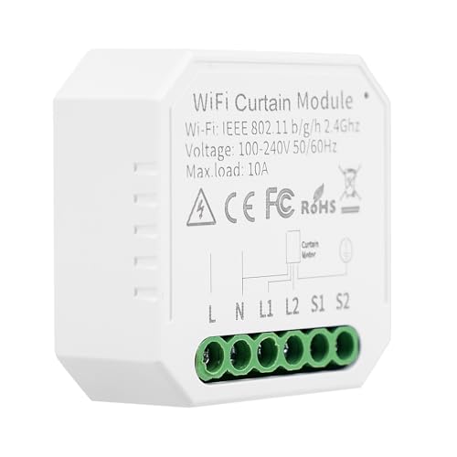 Módulo de interruptor de persiana WiFi, compatible con Alexa y Google Home