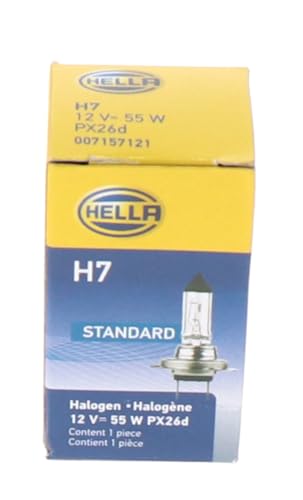 Image of HELLA H7 Standard Halogen Bulb, 12 V, 55W (Pack of 2)