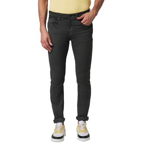 Image of Spykar Men's Slim Fit Low Rise Casual Jeans