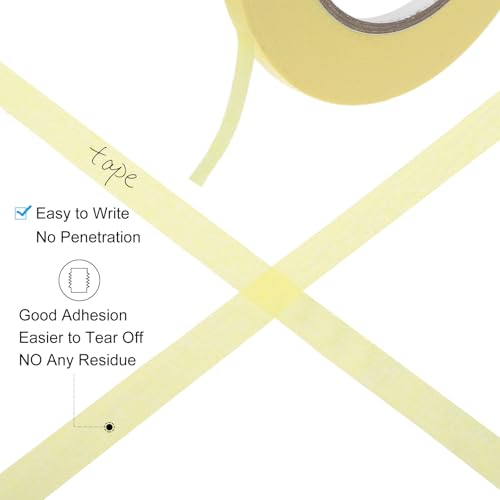 Image of PATIKIL Masking Tape 0.1 Inch x 22 Yard, 3 Roll General Purpose Adhesive Painting Tape Painters Tape for Arts Crafts Label, Yellow