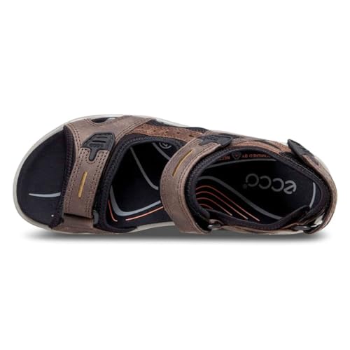 Image of ECCO Men's Yucatan outdoor offroad hiking sandal, Espresso /Cocoa Brown /Black, 45 EU (US Men's 11-11.5 M)