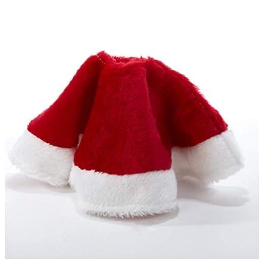 15" Miniature Red Plush Christmas Tree Skirt