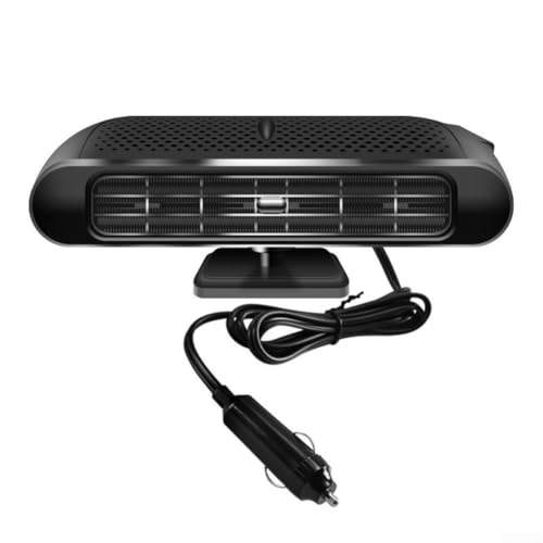 Calentador portátil de coche para parabrisas y salpicadero con ventilación para un calentamiento optimizado, protección de fusibles contra sobrecalentamiento y fácil instalación en cinco minutos