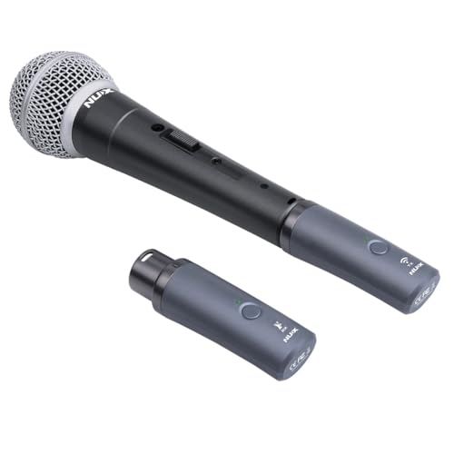 NUX B-3RC Microphone Wireless System with Charging Case, Microphone Bundle, 2.4GHz 24-bit/44.1kHz Audio Quality