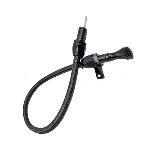 Varilla de medición de acero inoxidable flexible negra con marcas de nivel claro 4