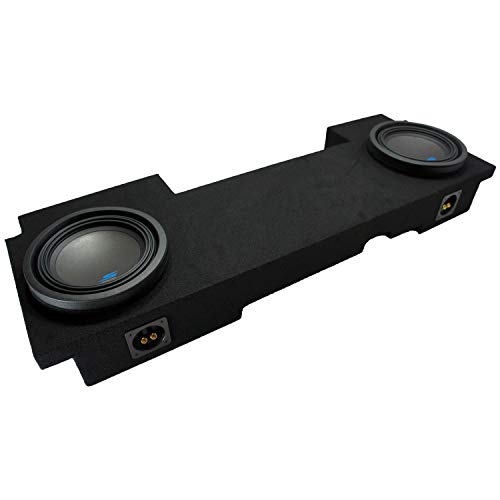 American Sound Connection Compatible with 2002-2013 GMC Sierra HD Crew Truck Alpine S-W10D2 Type S Car Audio Subwoofers Dual 10