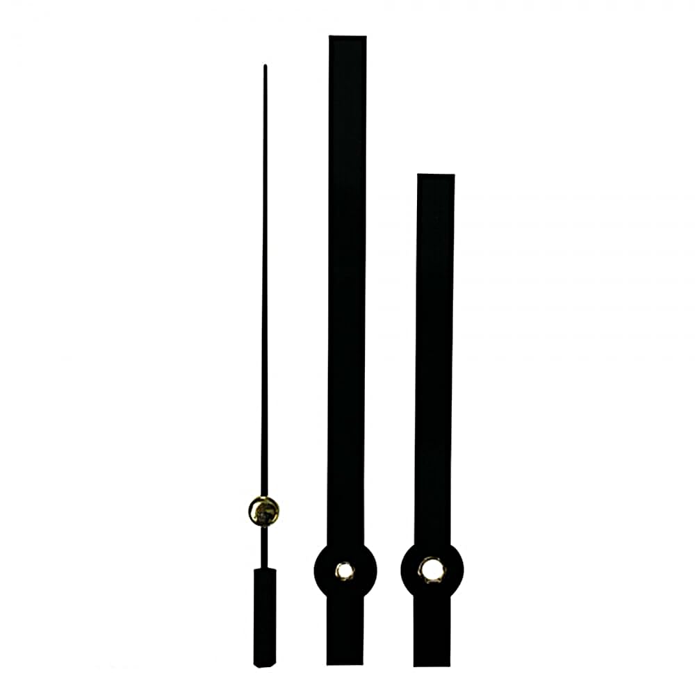 Dans Clock Shop Black Replacement Metal Press Fit Clock Hands Compatible With Japanese Quartz Mechanism Diy Repair 119Mm