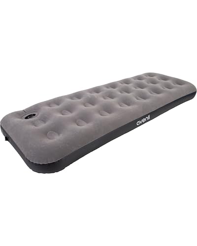 AVENLI Luftmatratze Luftbett Camping mit eingebauter Fußpumpe für 1 Person 191x73x22cm aufblasbare Matratze Gästebett weiche Liegefläche mit...