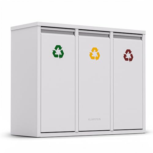 Cestino Per Rifiuti Sospeso Da 2.5 Galloni - Con Coperchio Per Porta D'Armadio, Bianco