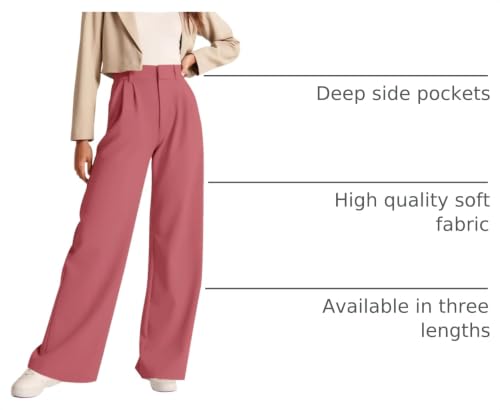 Image of NIMIN High Waisted Work Pants for Women Business Casual Outfits 2026 Office Dress Pants Trousers with Pockets