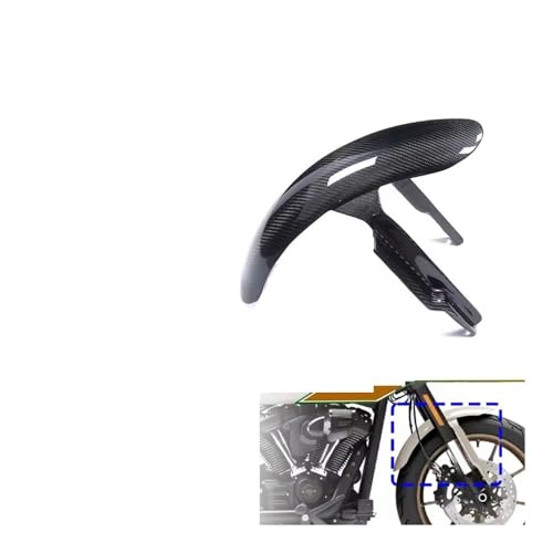 Garde-boue arrière carbone Softail M8 contre projections - 2