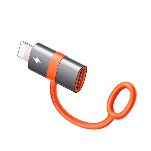Mcdodo 36W USB-C to Lightning Adapter Type C Female to Lightning Male Adapter Supports Fast Charging&Data Transfer for iPhone 14/13/12/11/8/X/XR/XS/SE/Plus/Pro Max/ipad Air Mini