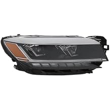 Front LED Headlights Assembly Right Side for 2020-2022 VW Passat S/SE/R-Line NON-SEL Models w/o Bulb DRL Projector Passenger Head Lights Direct Replacement Headlamps Assy SetRight Passenger Side