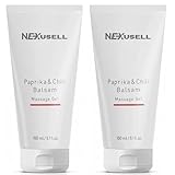 Gel de Masaje Bálsamo de Paprika (Pimentón) & Chili - Vigorizante y Relajante para Músculos Cansados - Con Jengibre y Mentol para Efecto Frescor - 150 ml pack de 2und (2)