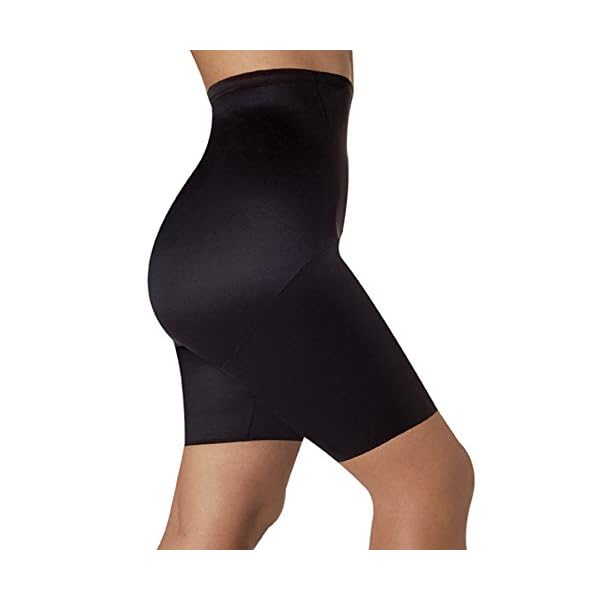 Naomi and Nicole Women's Plus-Size Unbelievable Comfort Hi Waist Thigh Slimmer Shapewear, Black, 5X