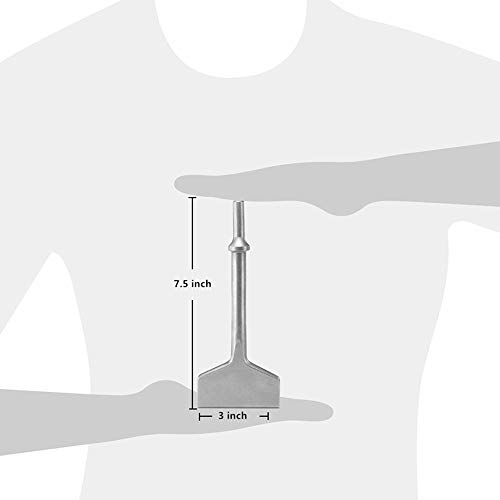 image for Air Hammer Chisel Bits, Firecore 3 Inch Wide Air Floor Scraper 0.401 i