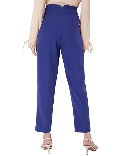 Image of Vero Moda Women Straight Fit High-Rise Pleated Trousers