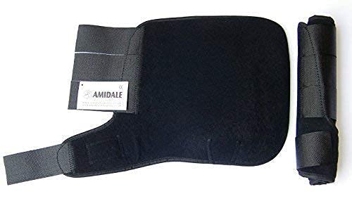 Amidale MEDICINE BRUSHING SUPPORT BOOTS HORSE EQUESTRIAN NEW 10 COLORS (PONY/SMALL, BLACK)