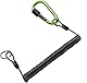 Heanvmyss Tactical Lanyard,Spiral Schlüsselanhänger,Spiralband,Outdoors Schlüsselring Elastisch Angeln Lanyards,Einziehbares Sicherheitsseil mit Karabiner für Wandern,Klettern,Bootfahren