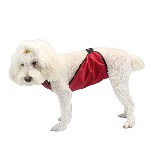 Dog Harness, Chest and Belly Protector Pet Vest Clothes Harness Breathable Waterproof for Dogs Cats Corgi (Medium, Red) - Image 2