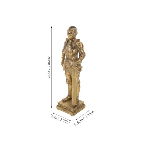 Statue médiévale compacte en résine NUOBESTY pour optimiser la décoration de bureau - 3